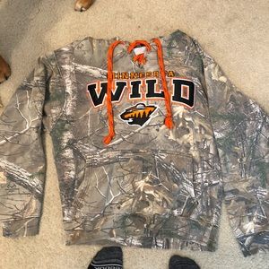Minnesota wild camo sweatshirt
